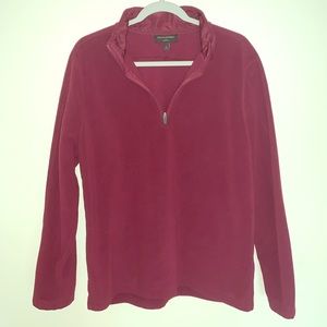 Banana Republic Burgundy Fleece Pullover